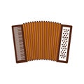 Cute accordion isolated icon Royalty Free Stock Photo