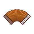 Cute accordion isolated icon Royalty Free Stock Photo