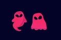 Cute Adorable Ghost Vector Set