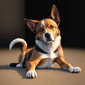 Cute and adorable little dog. Generative AI Royalty Free Stock Photo