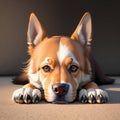 Cute and adorable little dog. Generative AI Royalty Free Stock Photo