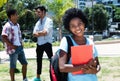 Cute african american female student Royalty Free Stock Photo