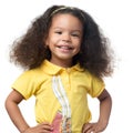 Cute african american small girl smiling Royalty Free Stock Photo