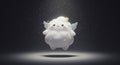 Adorable AI Generative Cloud Angel with Wings, Stars and Soft Glow