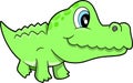 Cute Alligator Vector Illustration