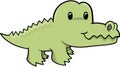 Cute Alligator Vector Illustration