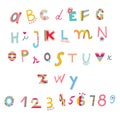 Cute alphabet and numbers