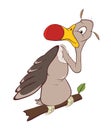 Cute American Condor Cartoon