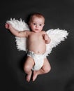 Cute angel baby boy Royalty Free Stock Photo