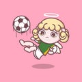 cute angel soccer