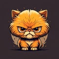 Cute Angry Cat Design