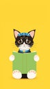 Cute animal domestic cat cat pet illustration Royalty Free Stock Photo