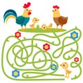 Cute animal educational maze game