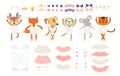 Cute animal girls in leotards, ballerina creator