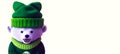 Animal in Green Patrick\'s day hat. Happy St patricks day background banner Generative AI.