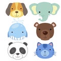 Cute animal head icon02