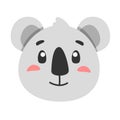 cute animal koala icon, flat illustration for your design flat