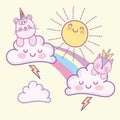 cute animals clouds