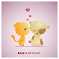 Cute Animals Collection Love is all around 1