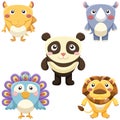 Cute animals set