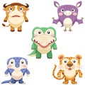 Cute animals set