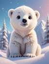 AI Cute animals, Winter