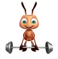 cute Ant cartoon character Gim equipment