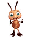 cute Ant funny cartoon character Royalty Free Stock Photo