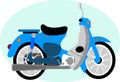 CUTE ANTIQUE MOTORCYCLE CARTOON