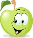 Cute apple character - vector illustration