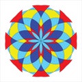 Cute Artistic Colorful Mandala Vector