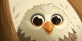 Cute artistic eagle illustration Royalty Free Stock Photo