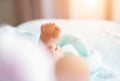 Cute asian baby newborn close up Royalty Free Stock Photo