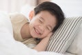 Cute asian child lying Royalty Free Stock Photo