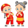 Cute Asian children celebrating Chinese New Years