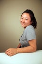 Cute Asian girl smiling Royalty Free Stock Photo