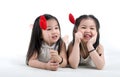 Cute asian girls Royalty Free Stock Photo