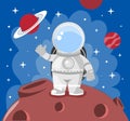 Cute astronaut abstract concept