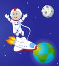 Cute Astronaut cartoon