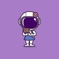 cute astronaut feminime