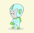 Cute astronout cartoon Illustrations Royalty Free Stock Photo