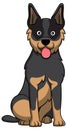 Australian Cattle Cartoon Dog