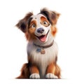 Cute Australian Shepherd - generative AI, AI generated