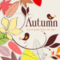 Cute autumn illustration
