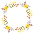 Cute autumn wreath Royalty Free Stock Photo