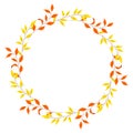 Cute autumn wreath Royalty Free Stock Photo