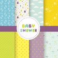 Cute Baby Background. Seamless Pattern Royalty Free Stock Photo