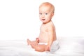 Cute baby blue eyes Royalty Free Stock Photo