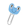 Cute baby blue frog paper clips