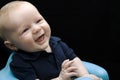 Cute baby boy laughing Royalty Free Stock Photo